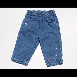 Floral Embroidered Jeans